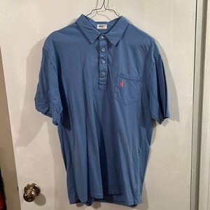 RARELY WORN Blue Johnnie-O Polo